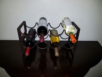 Wine rack double stack dark brown