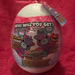 Hatchimals Jumbo Glittering Garden Twin Talking Surprise Clip Ons NEW & SEALED!