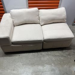 8 Piece Sectional Couch With Ottoman, Very Clean Comes With Covers