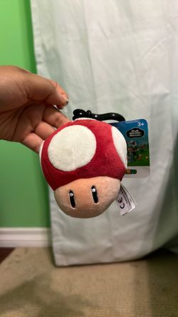 Super mario toad plush clip on