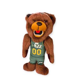 NBA Basketball Utah Jazz Bear Mascot Plush Uniform Stuffed Animal 13"