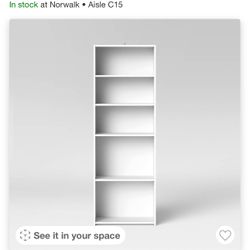 White Bookcase 
