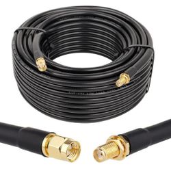 50ft SMA Male to SMA Female Coax Extension 3G 4G 5G LTE ADS-B WiFi RF HAM Radio