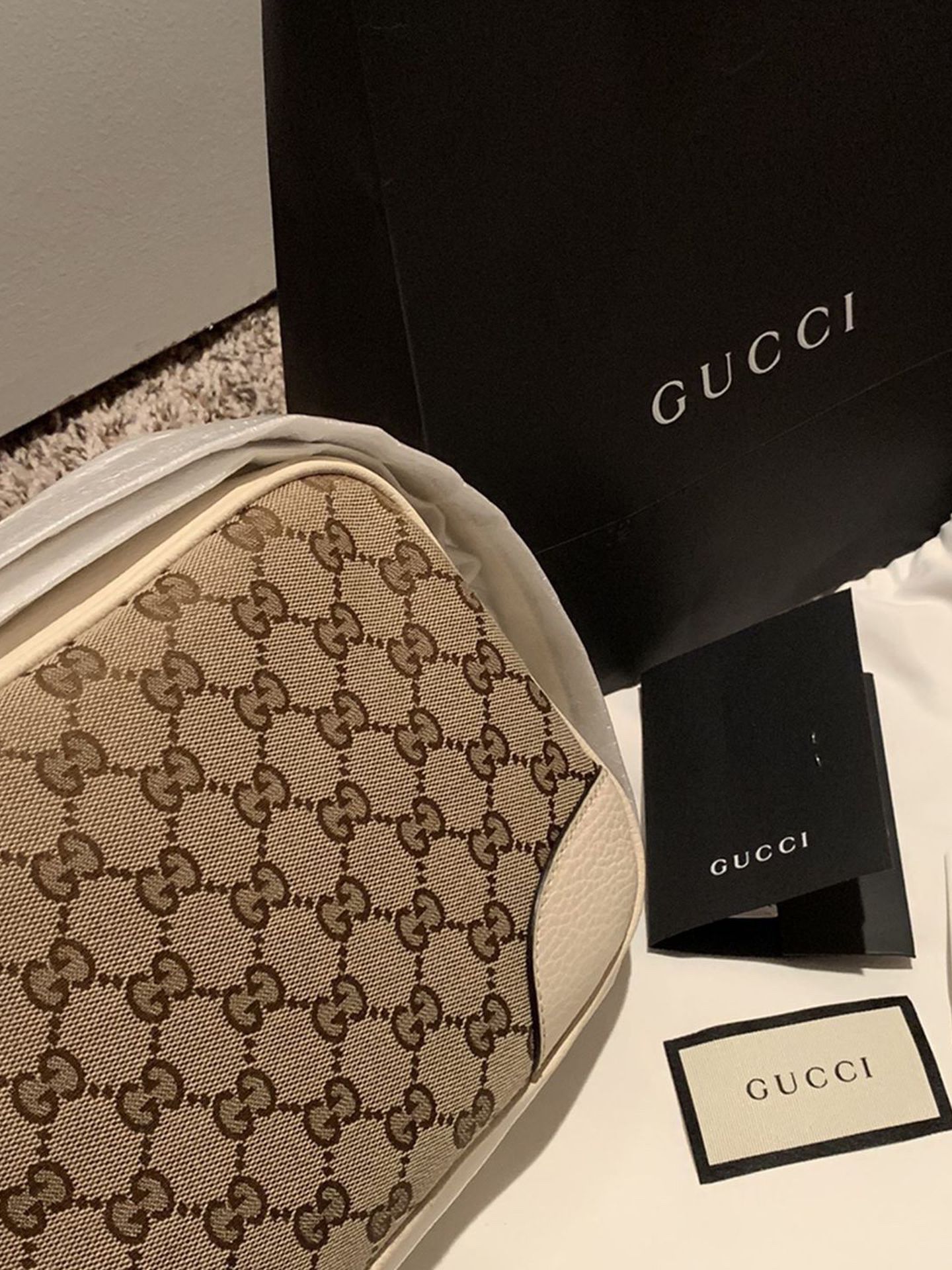 Gucci Bree Original GG Canvas Mini Messager Bag