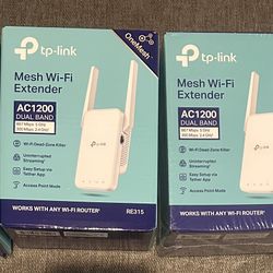 4 -TP Link Dual BAND Extenders 2.4/5 GHz