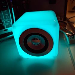 Sharper Image Translucent 6 LED Bluetooth Wireless Mini Boombox Speaker SBT3021