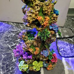 Coral & Plant Rocky Aquarium Ornament


