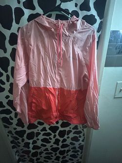 Columbia Pink Two-Tone Windbreaker Jacket