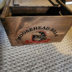 Vintage Moose Head Crate