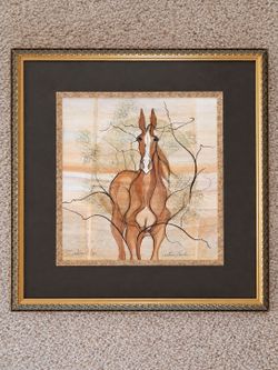 Framed Horse Picture