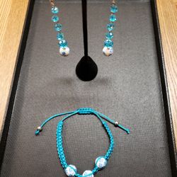 Ceramic Earrings and Bracelet Set
