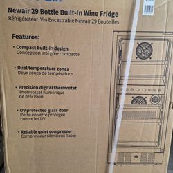 NewAir Dual Zone 29-Bottle Built-In Compressor Wine Cooler AWR-290DB