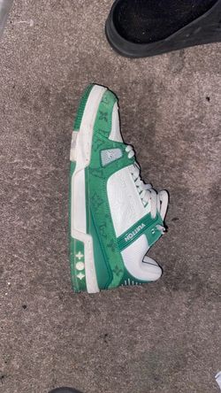 Louis Vuitton Trainer Sneaker Green White