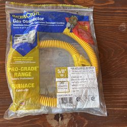 Brass Craft Gas Connector  5/8” OD, 36 Length