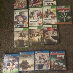 Xbox 360 Games/Ps4 Games Read Description 