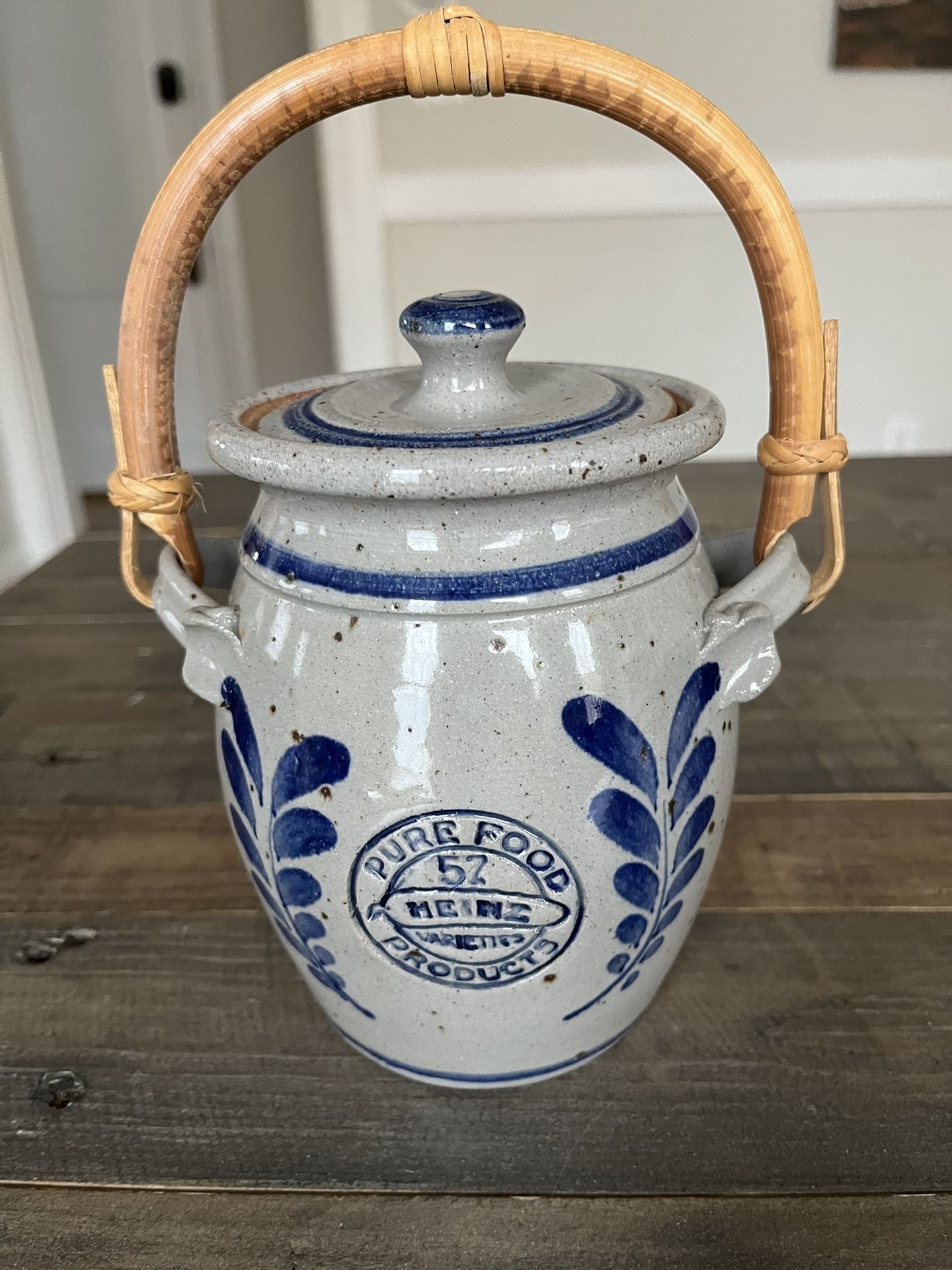 Westereald Pottery Heinz 57 Covered Crock with Handle Limited Edition