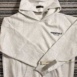 Light oat meal essential hoodie