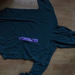 Nueva Blusita Verde Con Manga Larga Y Gorro Size X small
