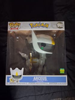 Unopened jumbo arceus funko pop 
75$ 
New in box unopened