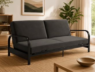Black pull out futon