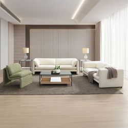 Upholster Beige Lien Loveseat