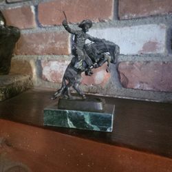 Remington Bronze Statue 