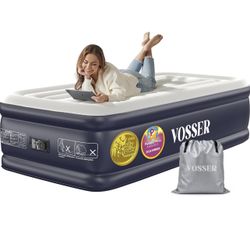 VOSSER Twin XL Air Mattress with Built-in Pump,18" Raised,80" Long,500 lb