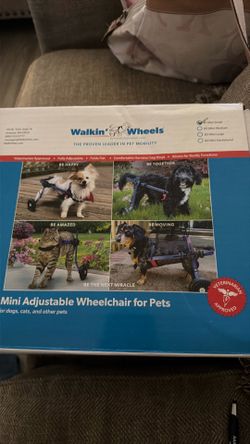 Mini adjustable wheelchair for pets
