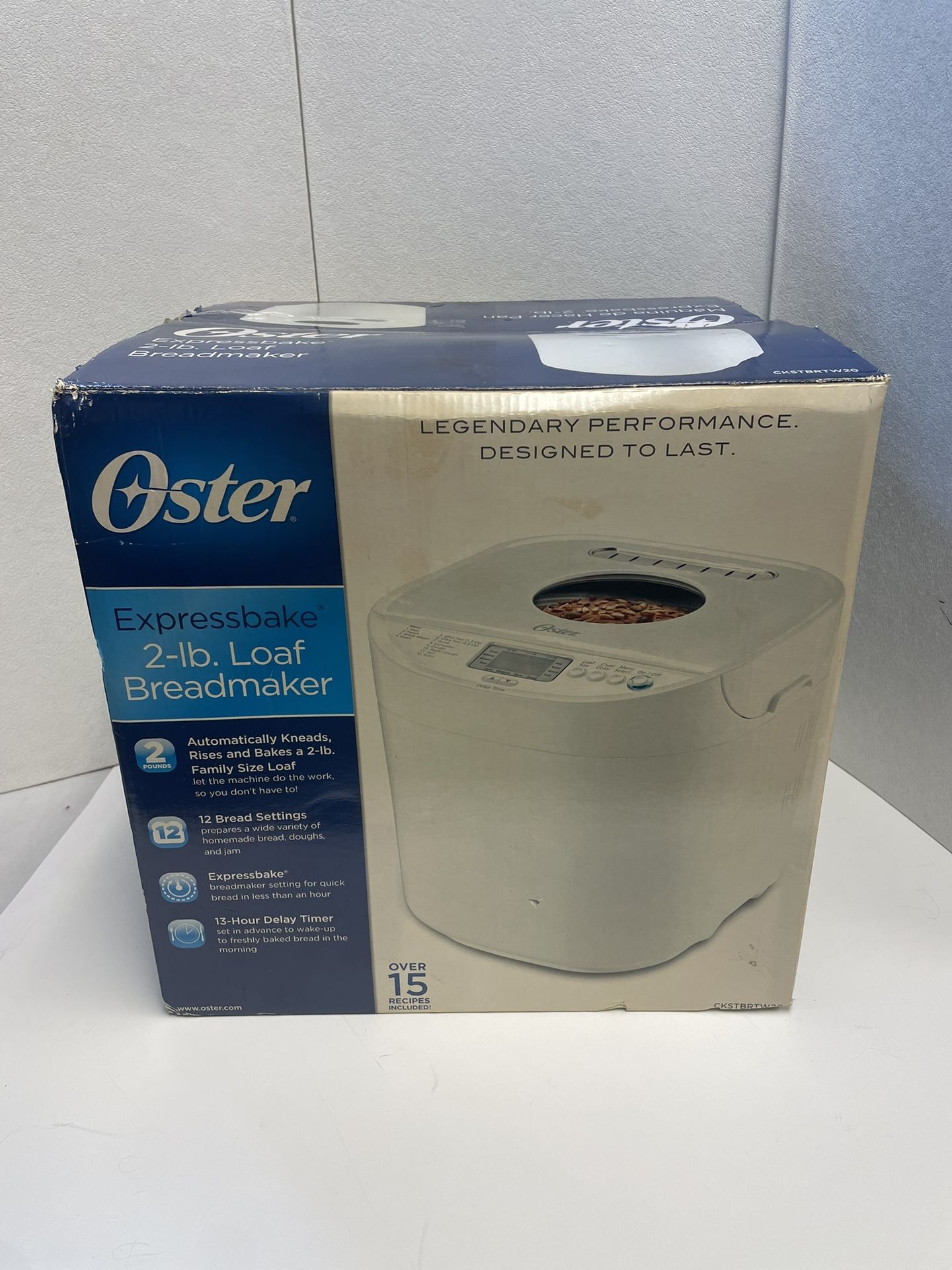 Oster Breadmaker Machine Express baker 2 LB Pound Mixer Programmable CKSTBRTW20