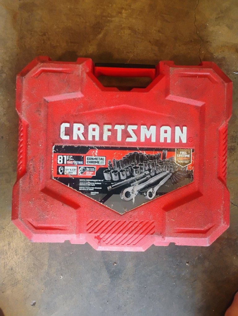 Craftsman 81pc Ratchet/Socket Set