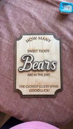 Wood sign
