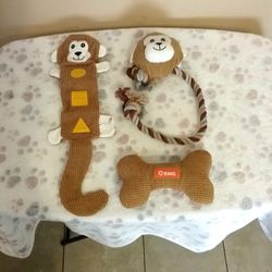 3-piece dog toys
