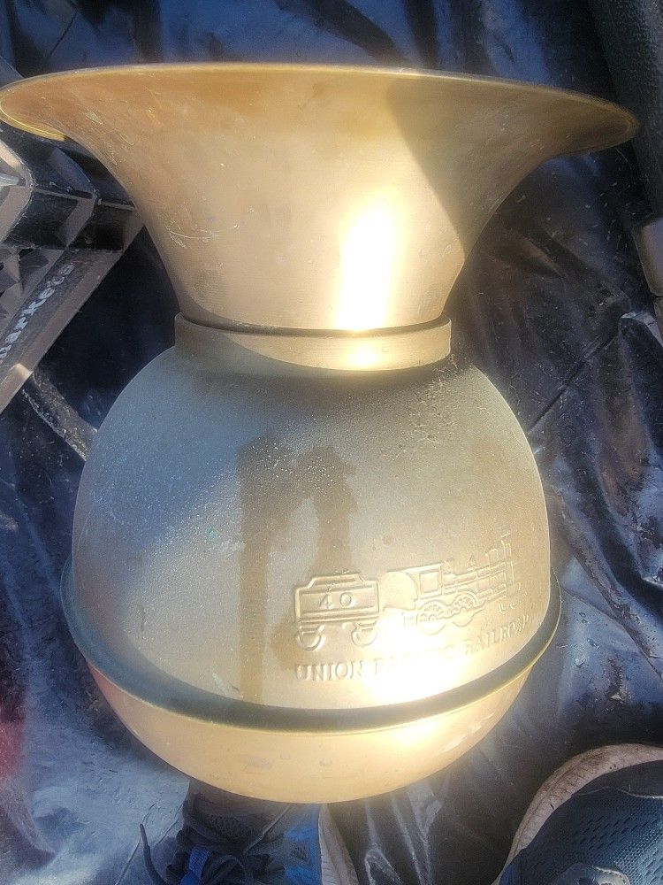 Union Pacific Railway Brass Spitoon