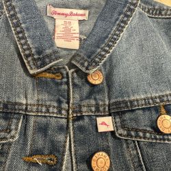 Girl’s distressed denim jackets