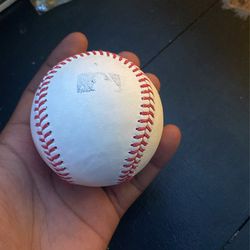 Official MLB (in Game Ball) For The Detroit Tigers Vs. Astros Thumbnail