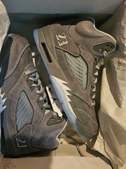 Air Jordan 5 Retro Sneakers Wolf Grey