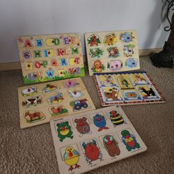 5 Melissa And Doug Puzzles 