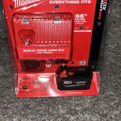 Milwaukee M18 18-Volt Lithium-Ion XC Starter Kit with One 5.0Ah Battery and Charger