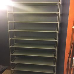 Brand New 10 tier Gray Shoe Rack Organizer
