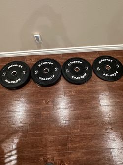 Zomster Bumper Plates Set – 55, 45, 25, 10 LB
