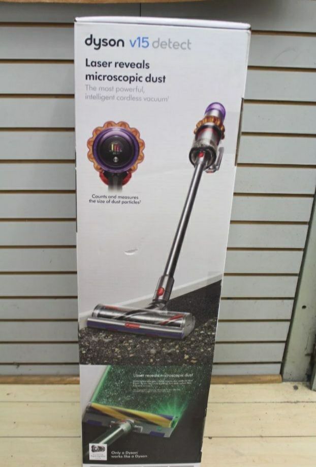 New Dyson V15 Detect Vacuuming