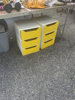 Mid Century Modular Plastic Cabinets Two Of Them 