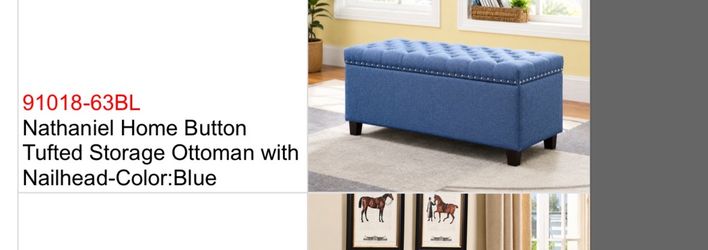 New Ottoman with Storage.