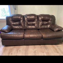 Genuine Leather Sofa Set 