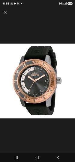 Invicta Men's Watch Black Silicone Band