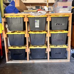 27G Tote Rack $80 OBO