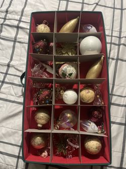 Vintage Glass Christmas Ornaments – Elegant Set