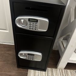 Black 2.6 cu. ft. Large Double Door Security Safe, Steel Safe Box, Strong Box with Digital Lock for Money, Gun, Jewelry