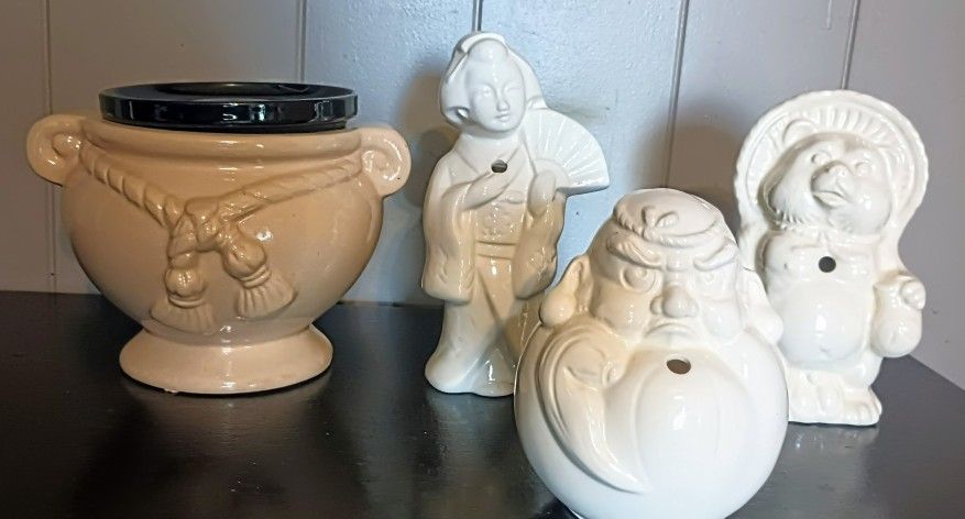 Vintage Japanese Tiki Mug Set