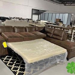 Ashley Sleepers Sectionals Sofas Couchs with Chaise  Navi